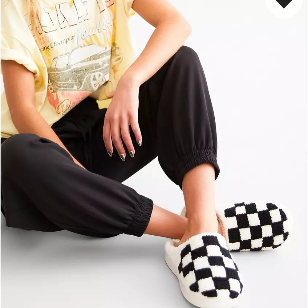 Cozy Checkered Slip-On Slippers